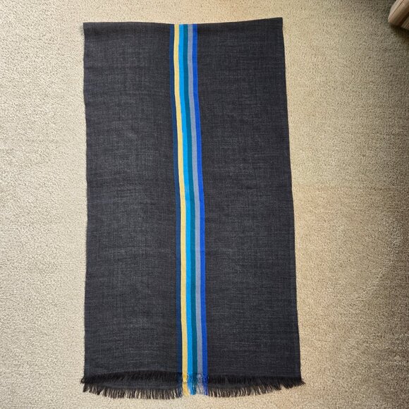 NWOT Ahujasons Wool Lightweight Stripe Scarf - Picture 2 of 10